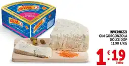 Deco Supermercati Invernizzi gim gorgonzola dolce dop offerta