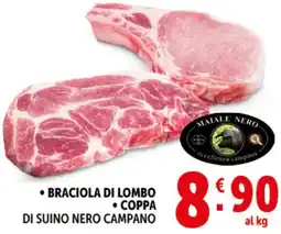 Deco Supermercati Braciola di lombo coppa di suino nero campano offerta