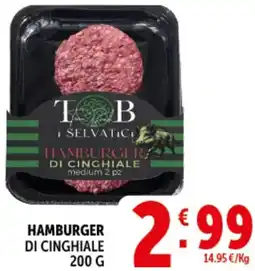 Deco Supermercati Hamburger di cinghiale offerta