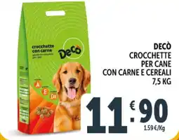 Deco Superstore Decò crocchette per cane con carne e cereali offerta