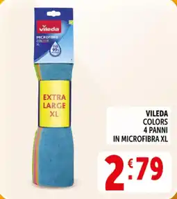 Deco Superstore Vileda colors 4 panni in microfibra xl offerta