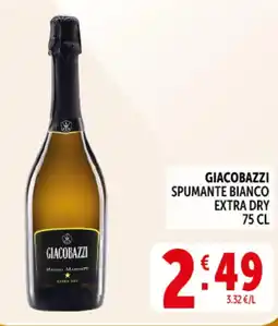 Deco Superstore Giacobazzi spumante bianco extra dry offerta
