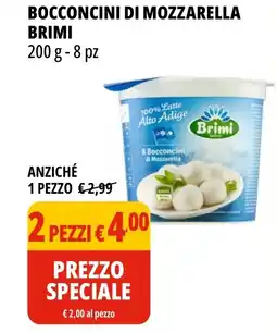 Tigros Bocconcini di mozzarella BRIMI offerta