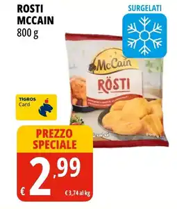 Tigros Rosti MCCAIN offerta