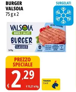 Tigros Burger VALSOIA offerta