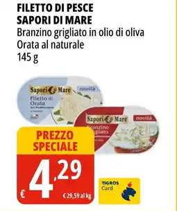 Tigros Filetto di pesce SAPORI DI MARE offerta