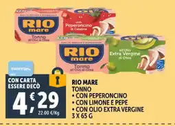 Deco Superstore Rio mare tonno con peperoncino offerta