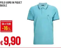 Galassia Polo uomo in piquet basile offerta