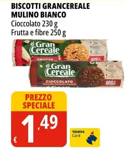 Tigros Biscotti grancereale MULINO BIANCO offerta