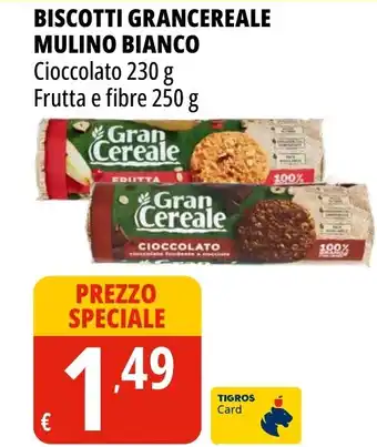 Tigros Biscotti grancereale MULINO BIANCO offerta