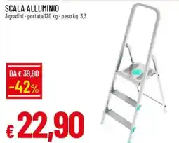 Galassia Scala alluminio 3 gradini offerta