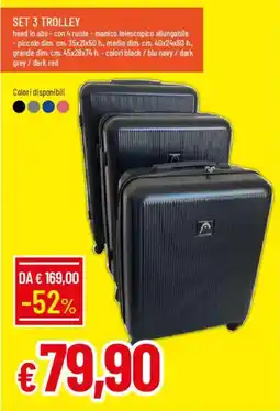 Galassia Set 3 trolley offerta