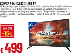 Galassia Kooper frameless smart tv offerta