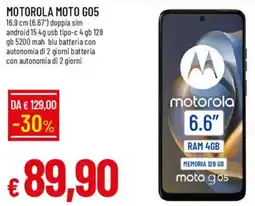 Galassia MOTOROLA MOTO G05 offerta