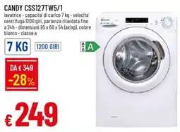 Galassia CANDY CSS127TW5/1 offerta