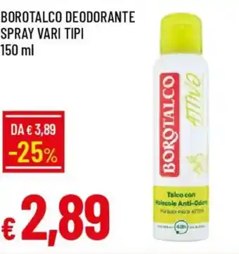 Galassia Borotalco deodorante spray offerta