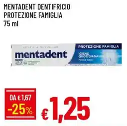 Galassia Mentadent dentifricio protezione famiglia offerta