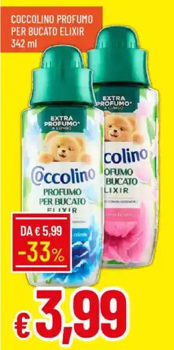 Galassia Coccolino profumo per bucato elixir offerta