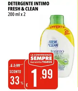 Tigros Detergente intimo FRESH & CLEAN offerta