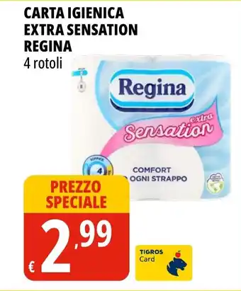 Tigros Carta igienica extra sensation REGINA offerta