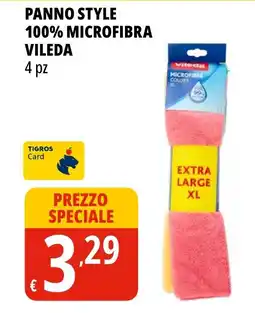 Tigros Panno style 100% microfibra VILEDA offerta