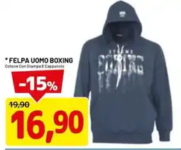 DPiù Felpa uomo boxing offerta