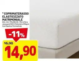 DPiù Coprimaterasso elasticizzato matrimoniale offerta