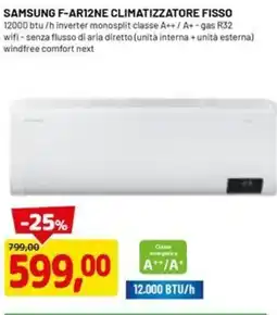 DPiù SAMSUNG F-AR12NE CLIMATIZZATORE FISSO offerta