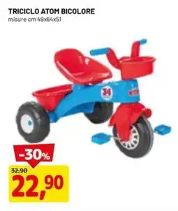DPiù Triciclo atom bicolore offerta
