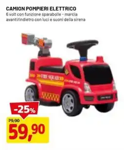 DPiù Camion pompieri elettrico offerta