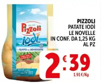 Deco Supermercati Pizzoli patate iodì le novelle offerta