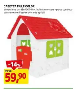 DPiù Casetta multicolor offerta