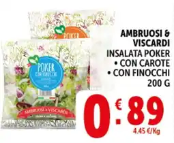 Deco Supermercati Ambruosi & viscardi insalata poker offerta