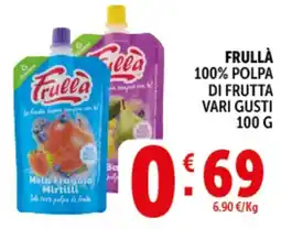 Deco Supermercati Frullà 100% polpa di frutta offerta