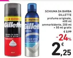 Spazio Conad Schiuma da barba GILLETTE offerta