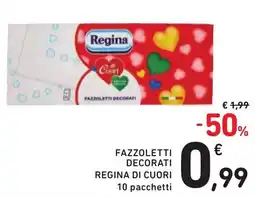 Spazio Conad Fazzoletti decorati REGINA DI CUORI offerta