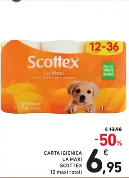 Spazio Conad Carta igienica la maxi SCOTTEX offerta