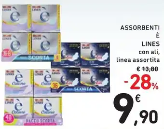 Spazio Conad Assorbenti e LINES offerta