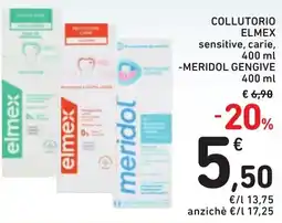 Spazio Conad Collutorio ELMEX MERIDOL GENGIVE offerta