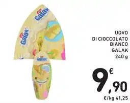 Spazio Conad Uovo di cioccolato bianco GALAK offerta