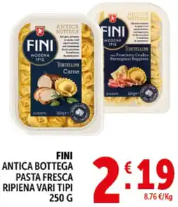 Deco Supermercati Fini antica bottega antica bottega pasta fresca ripiena offerta
