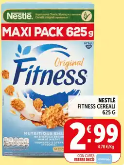 Deco Supermercati Nestlè fitness cereali offerta