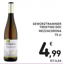 Spazio Conad Gewürztraminer trentino doc mezzacorona offerta
