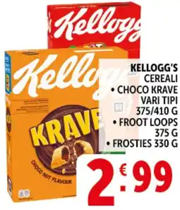 Deco Supermercati Kellogg's cereali offerta