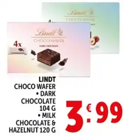 Deco Supermercati Lindt choco wafer offerta