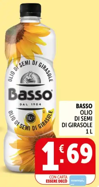 Deco Supermercati Basso olio di semi di girasole offerta