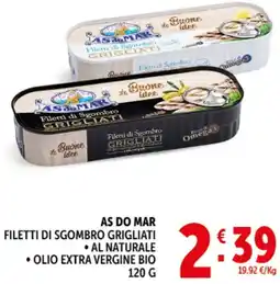 Deco Supermercati As do mar filetti di sgombro grigliati offerta