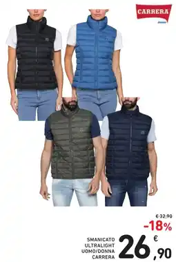 Spazio Conad Smanicato ultralight uomo/donna CARRERA offerta