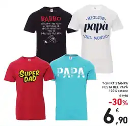 Spazio Conad T-shirt stampa festa del papà offerta