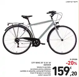 Spazio Conad City bike 28" o 26" 6V DENVER offerta